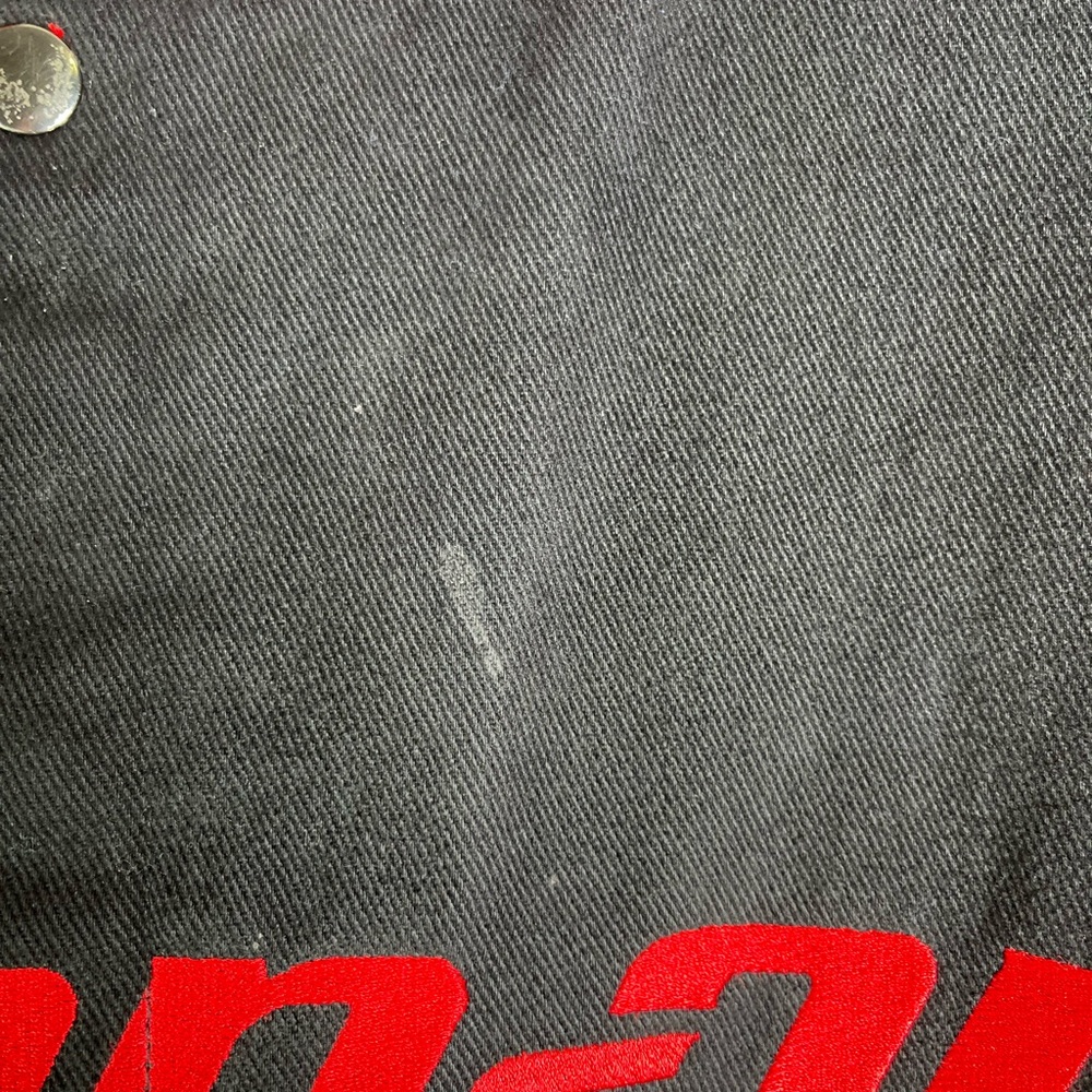 Vintage Snap-On Racing Men’s XL twill jacket embroidered red blk mechanic Y2K - Picture 3 of 16